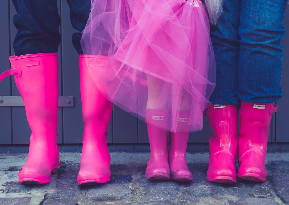 Pink wellies